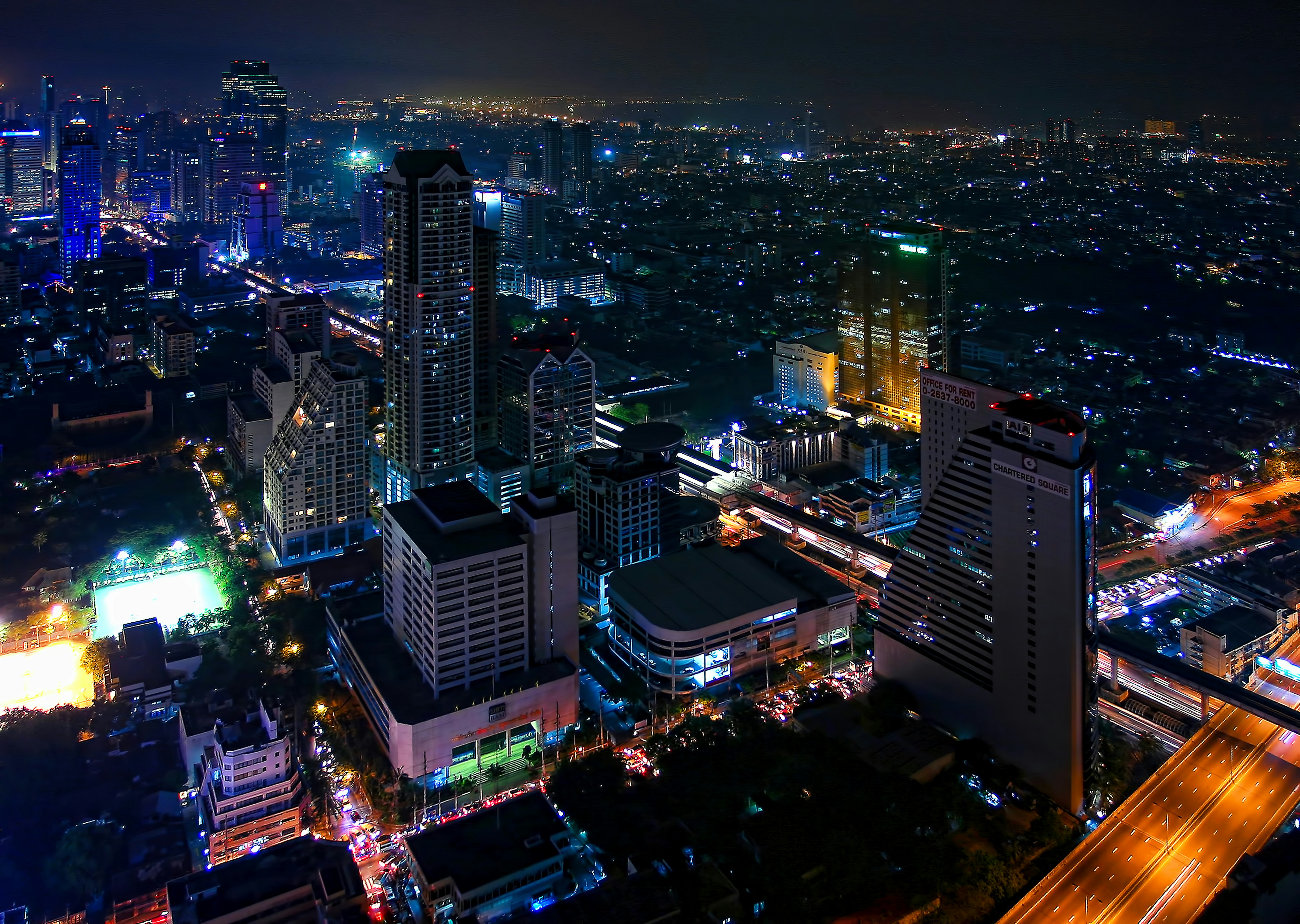 aerial photography of city buildings